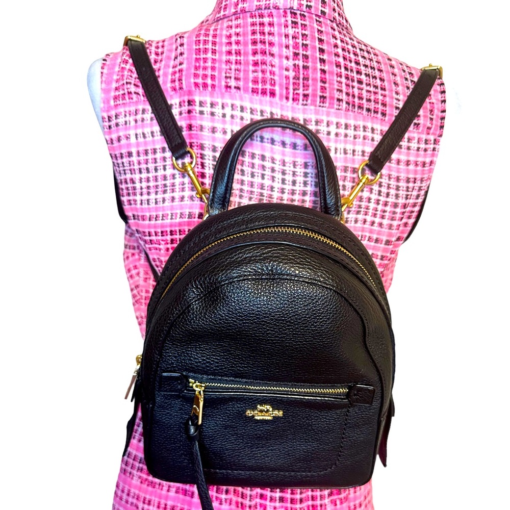 COACH - NWOT Black Leather Backpack/Crossbody.